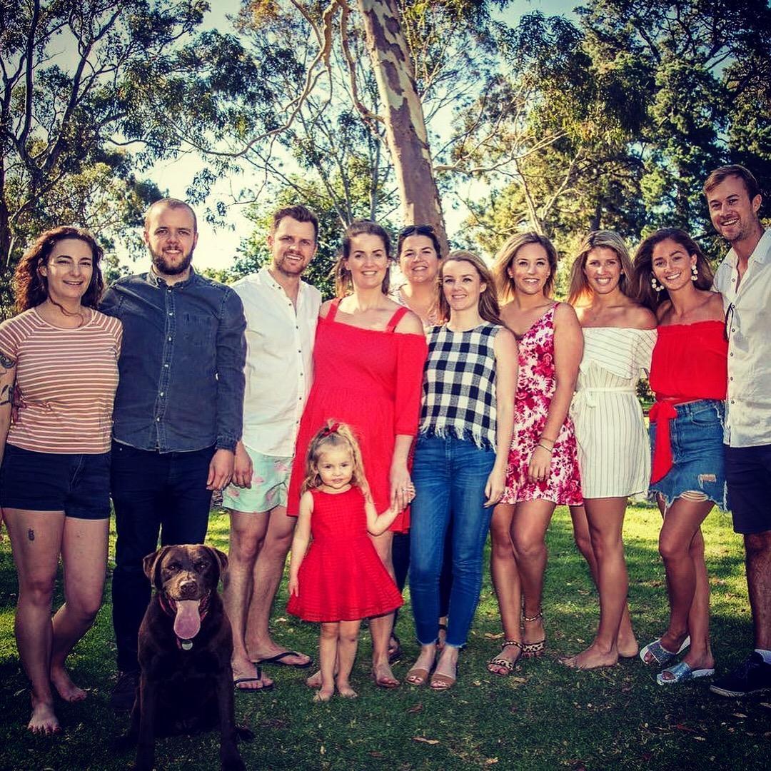 summer family picnicking in st kilda