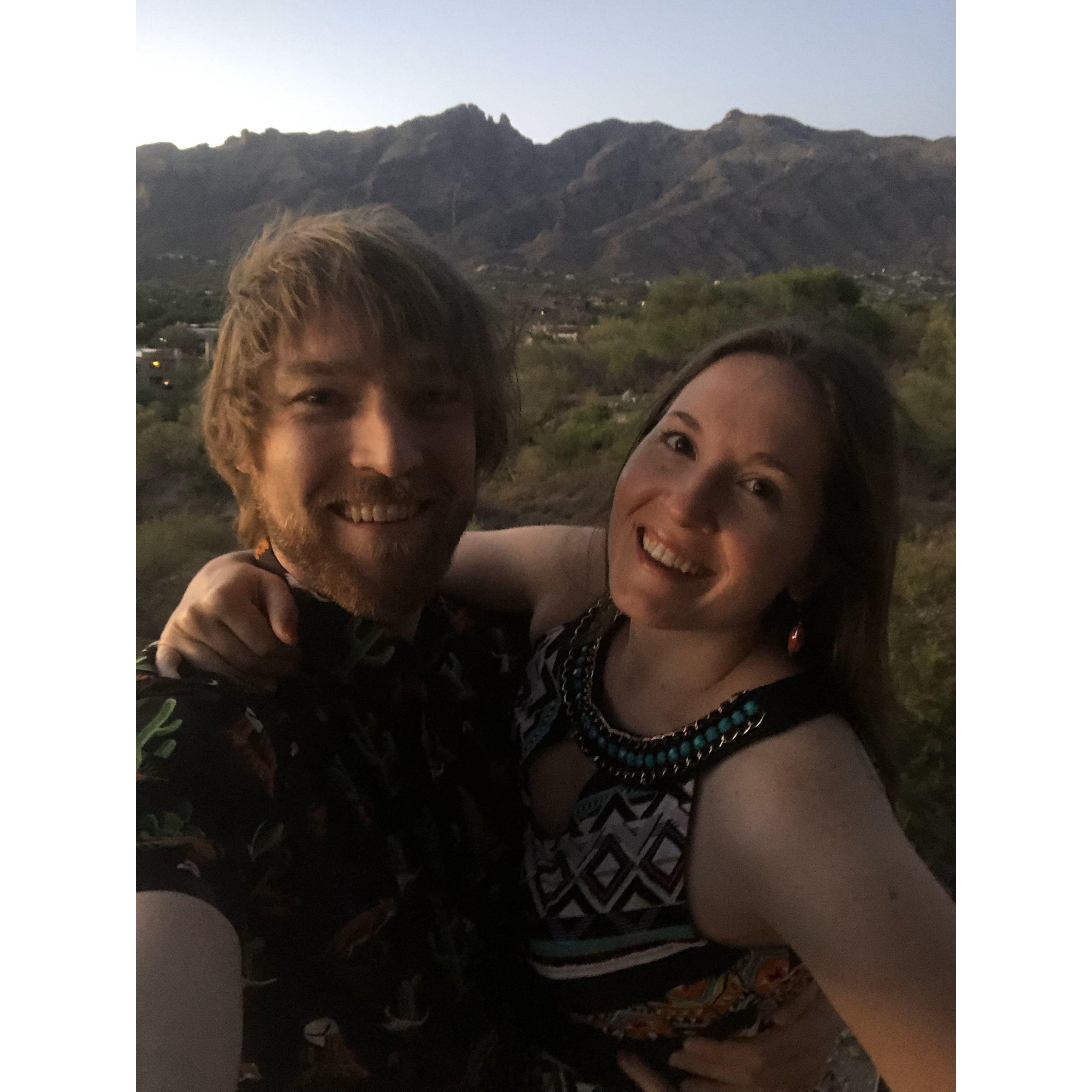 Our engagement weekend in Tucson, AZ in May of 2023