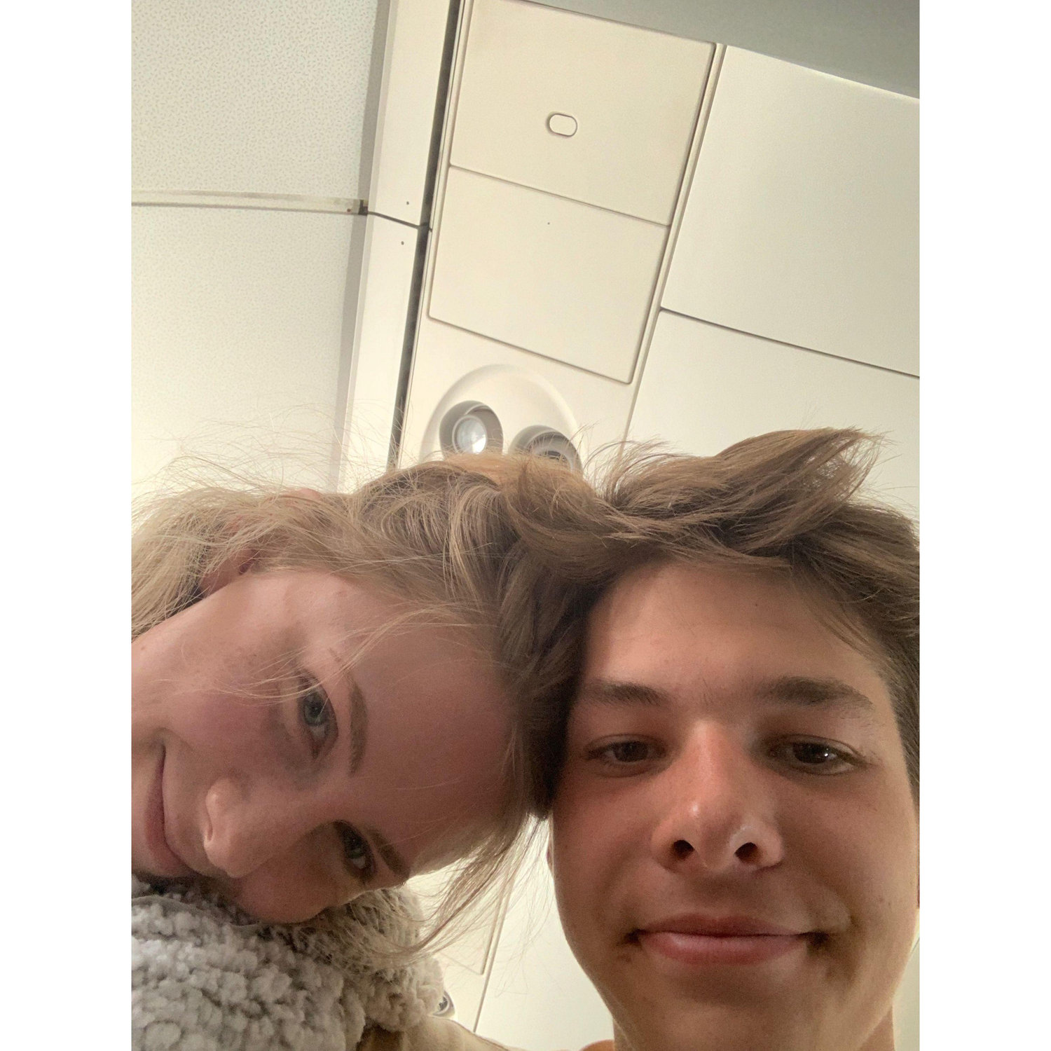 2019 - First flight together (going to Disneyland)