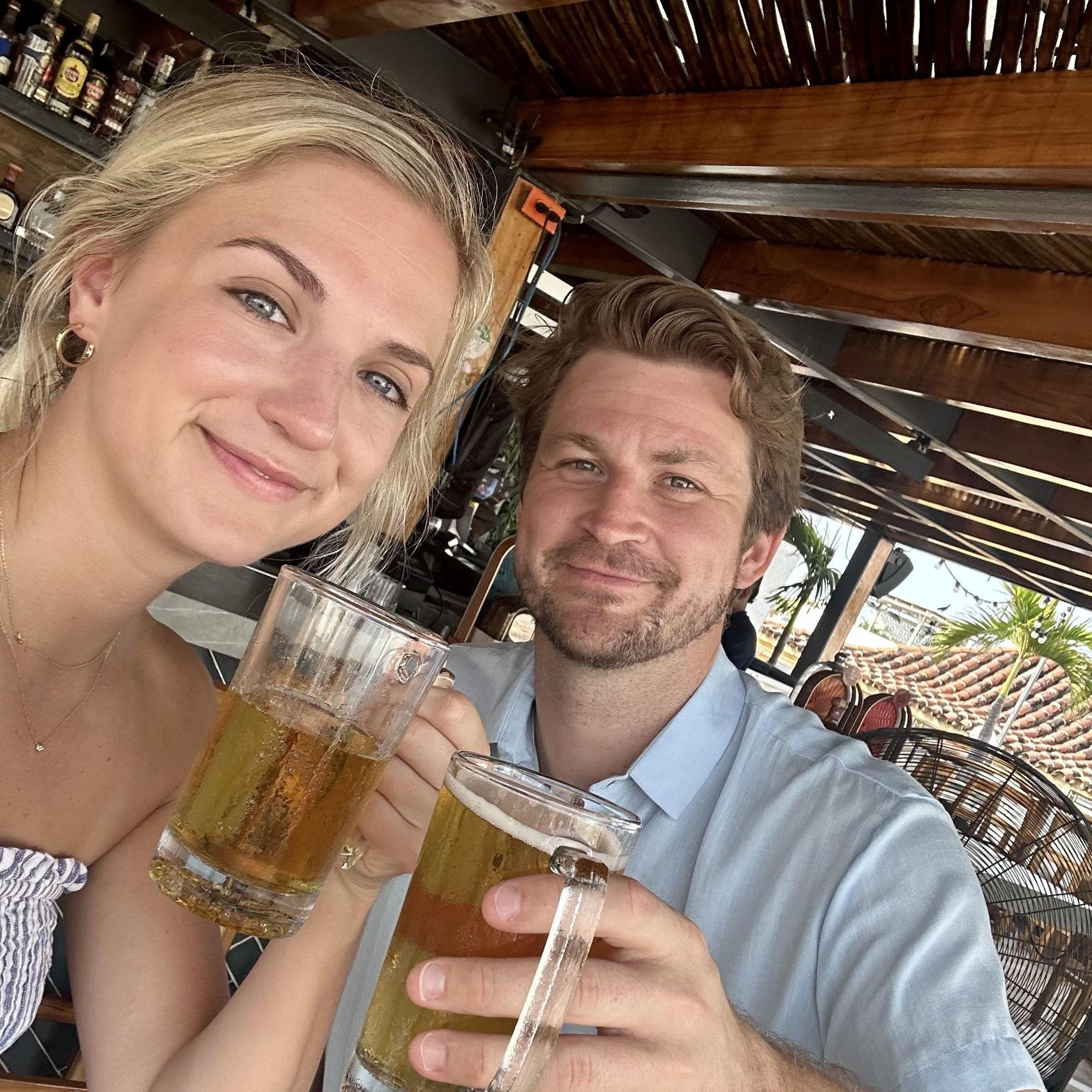 Rooftop beers in Cartagena, Colombia