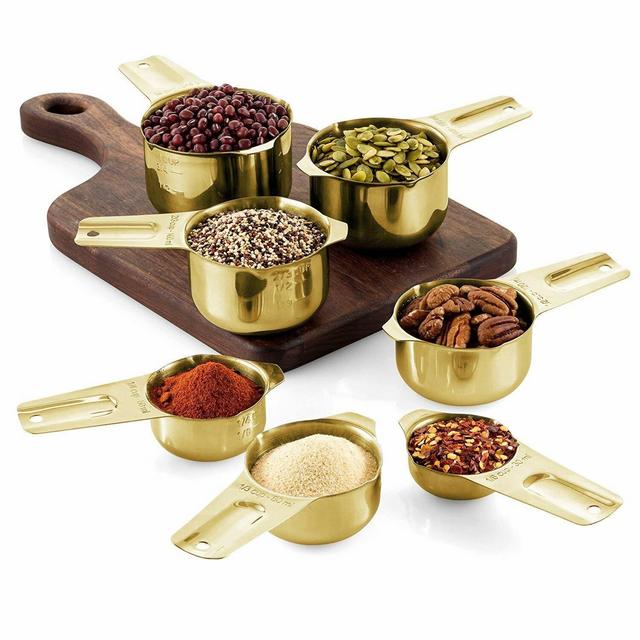 FD Brand 7-Pieces Stainless Steel Measuring Cup Set