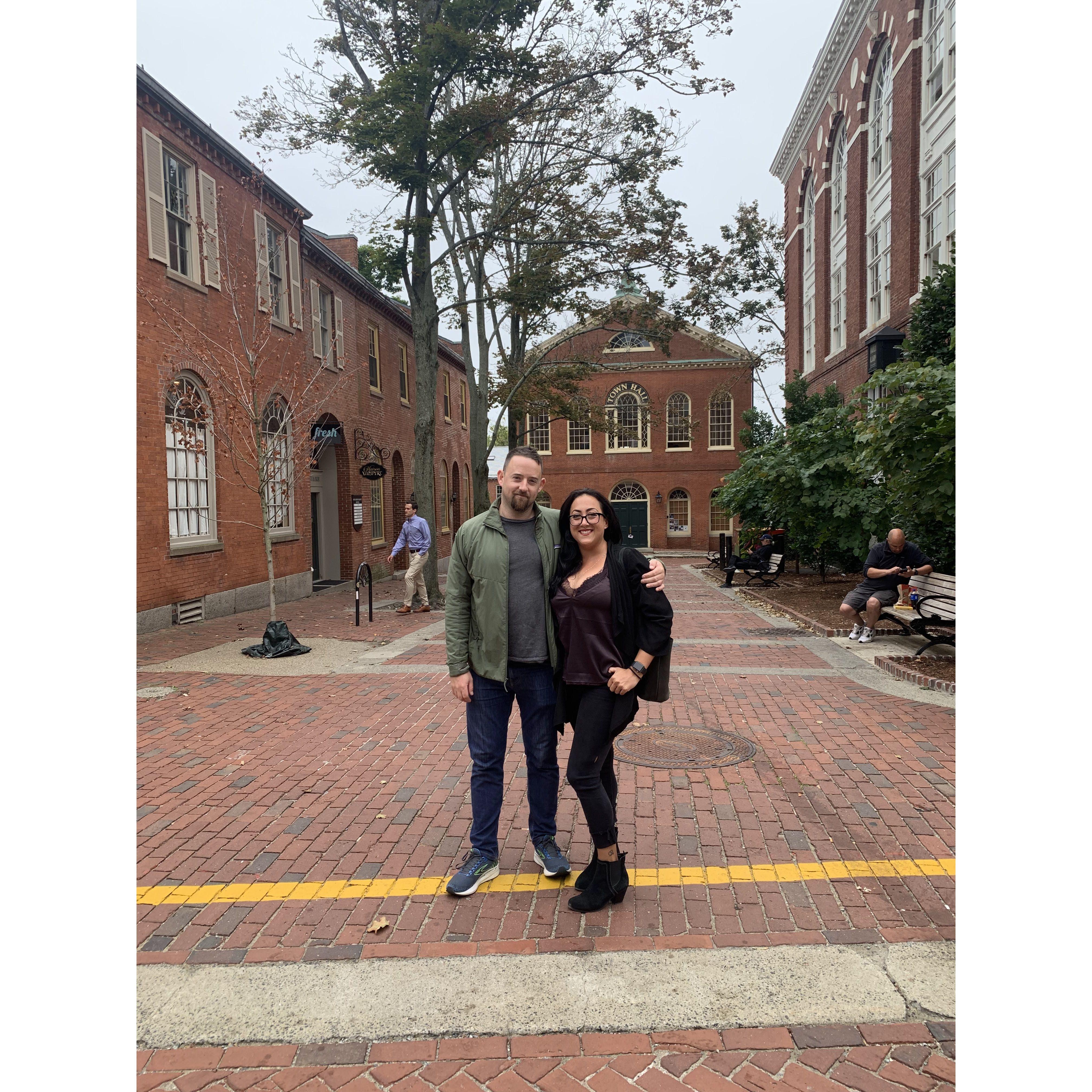 When we went to explore Salem, MA.