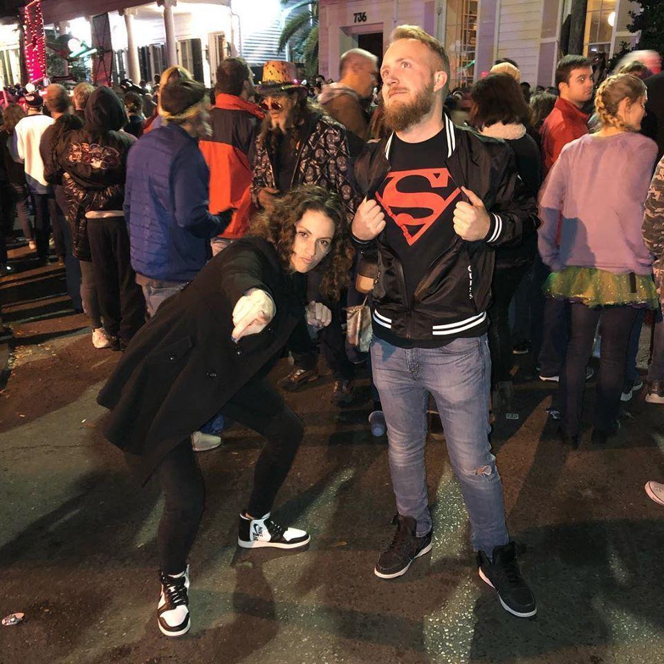 Our first Mardi Gras together!