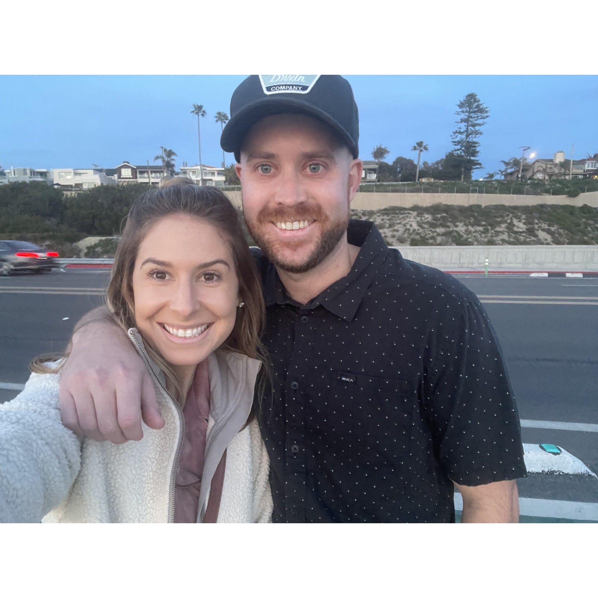 Sunset selfie in Cardiff