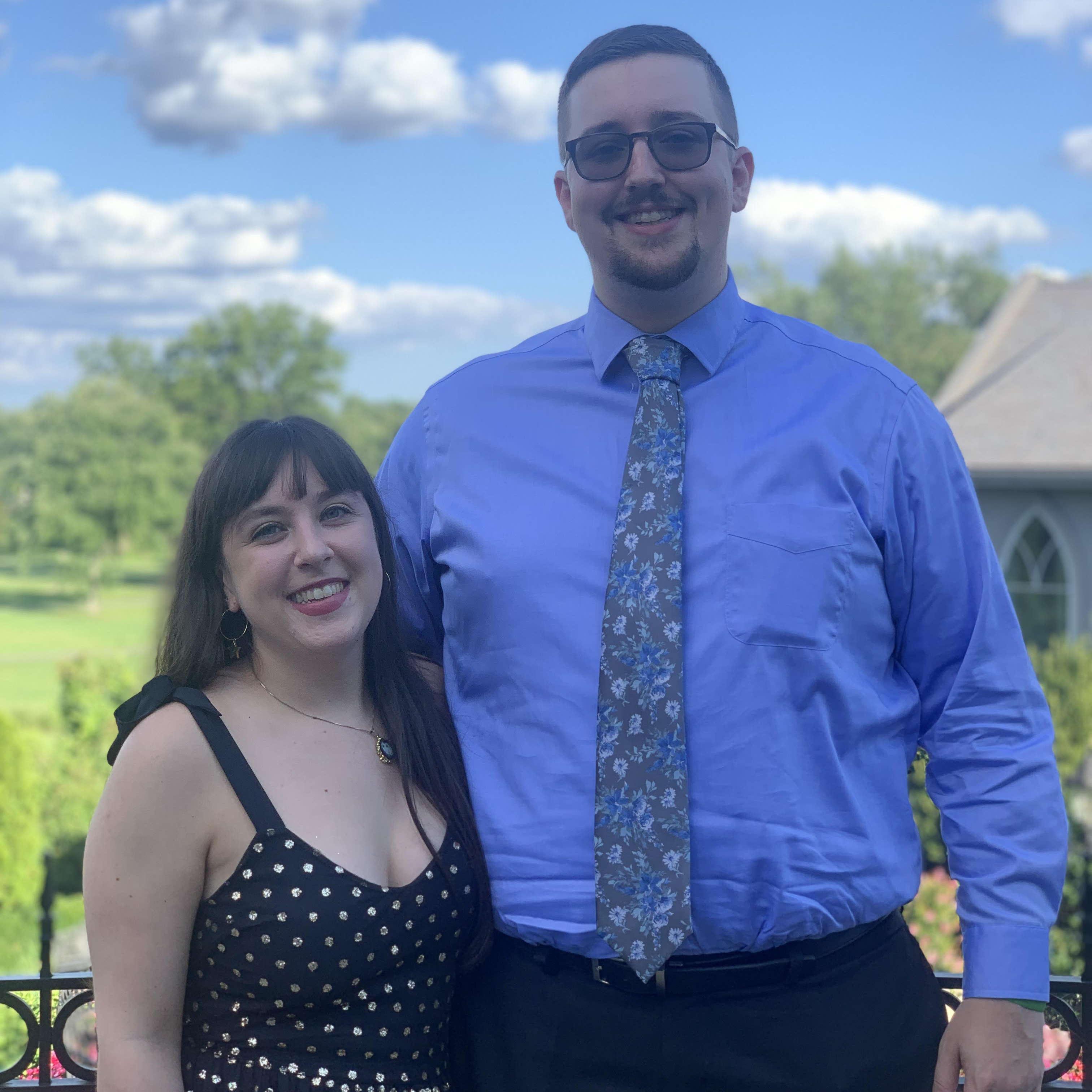 Attending the third wedding of Michelle and Manny, August 2021.