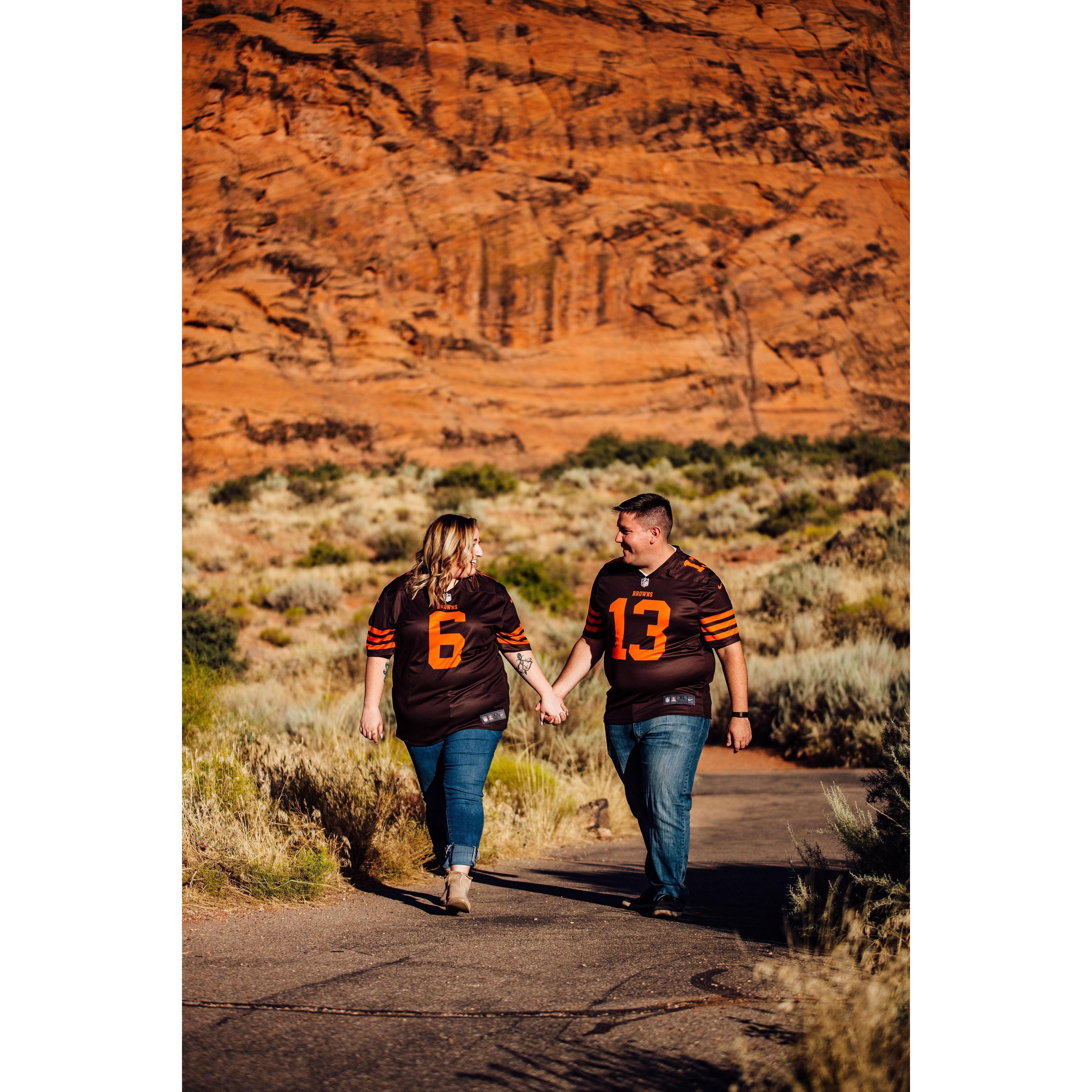 Russell converted Devan to a Browns fan in the fall of 2018,