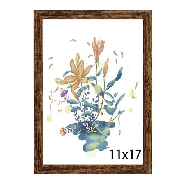 BESCRCL 11x17 Picture Frame, Photo Frame for Wall Mounting Display, Brown