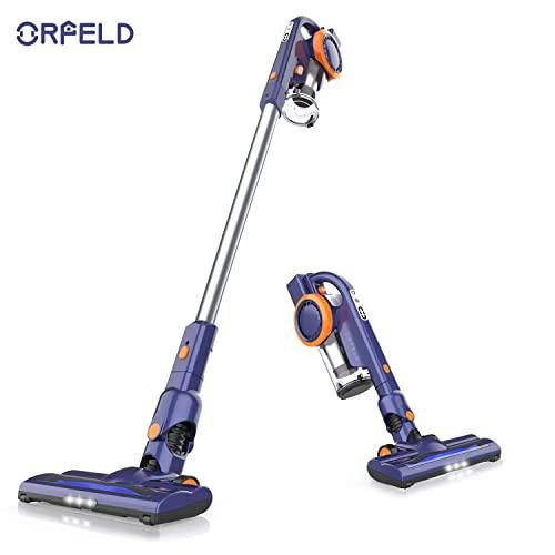 ORFELD Cordless Vacuum, 18000pa Stick Vacuum 4 in 1,Up to 50 Minutes Autonomy, with Dual Digital Motor for Deep Clean Whole House
