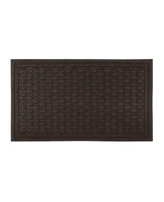 Dark Brown Diamond Tufted Door Mat 1'6"x2'6" - Apache Mills