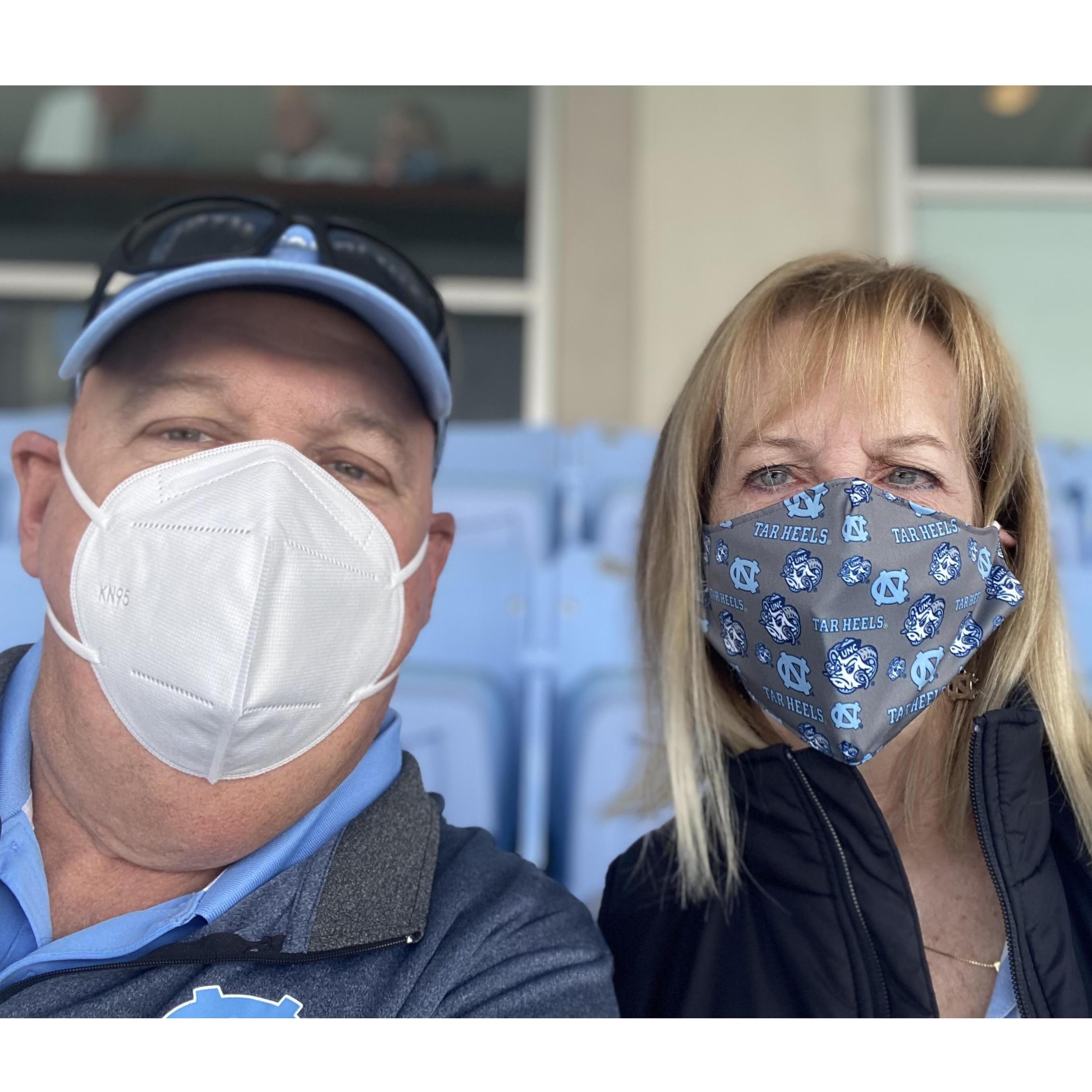 UNC Football 2020 with minimal fans