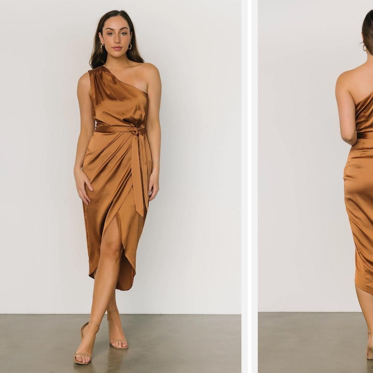 Welcome party example attire for women.