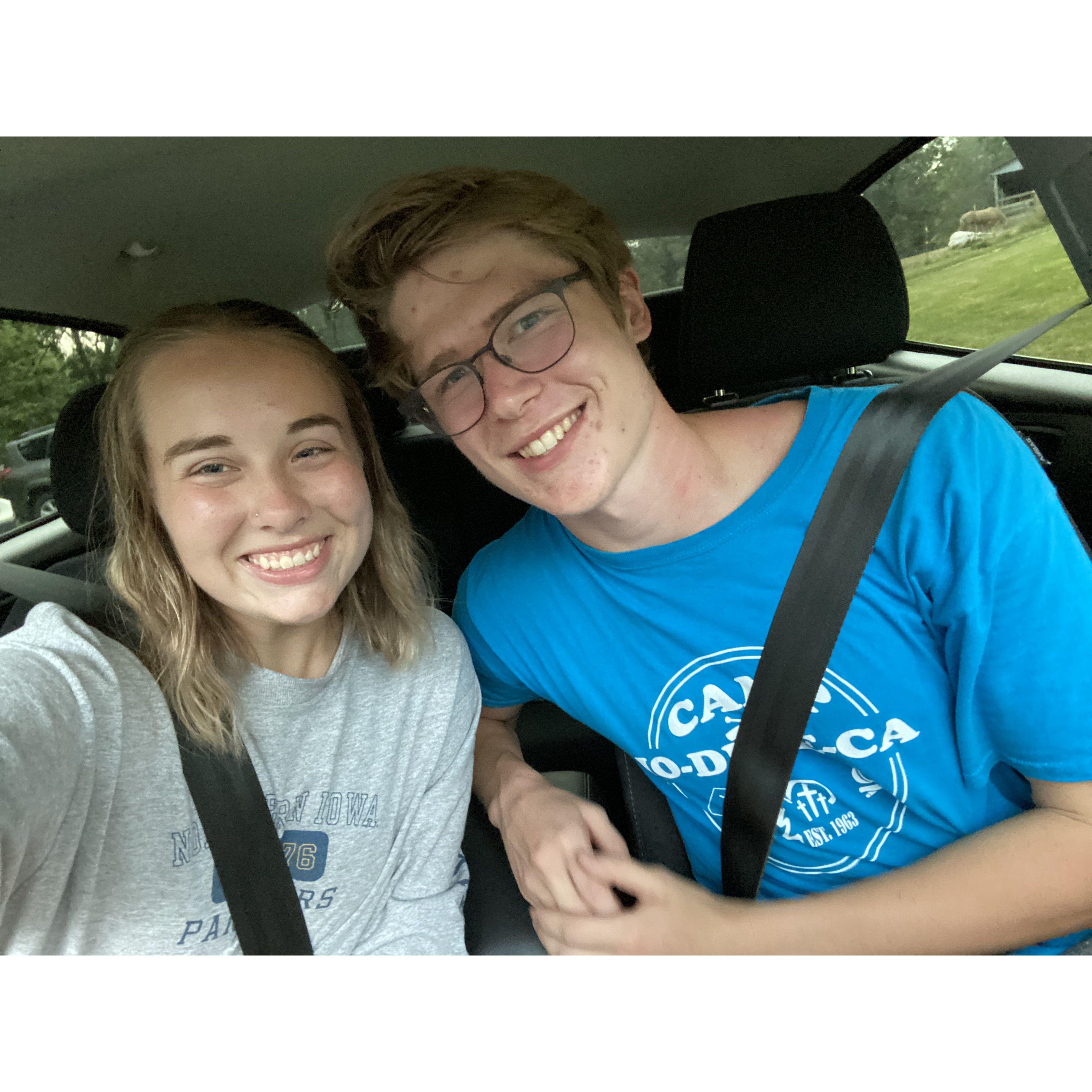 This picture was taken right after Liv met Drew's parents for the first time!