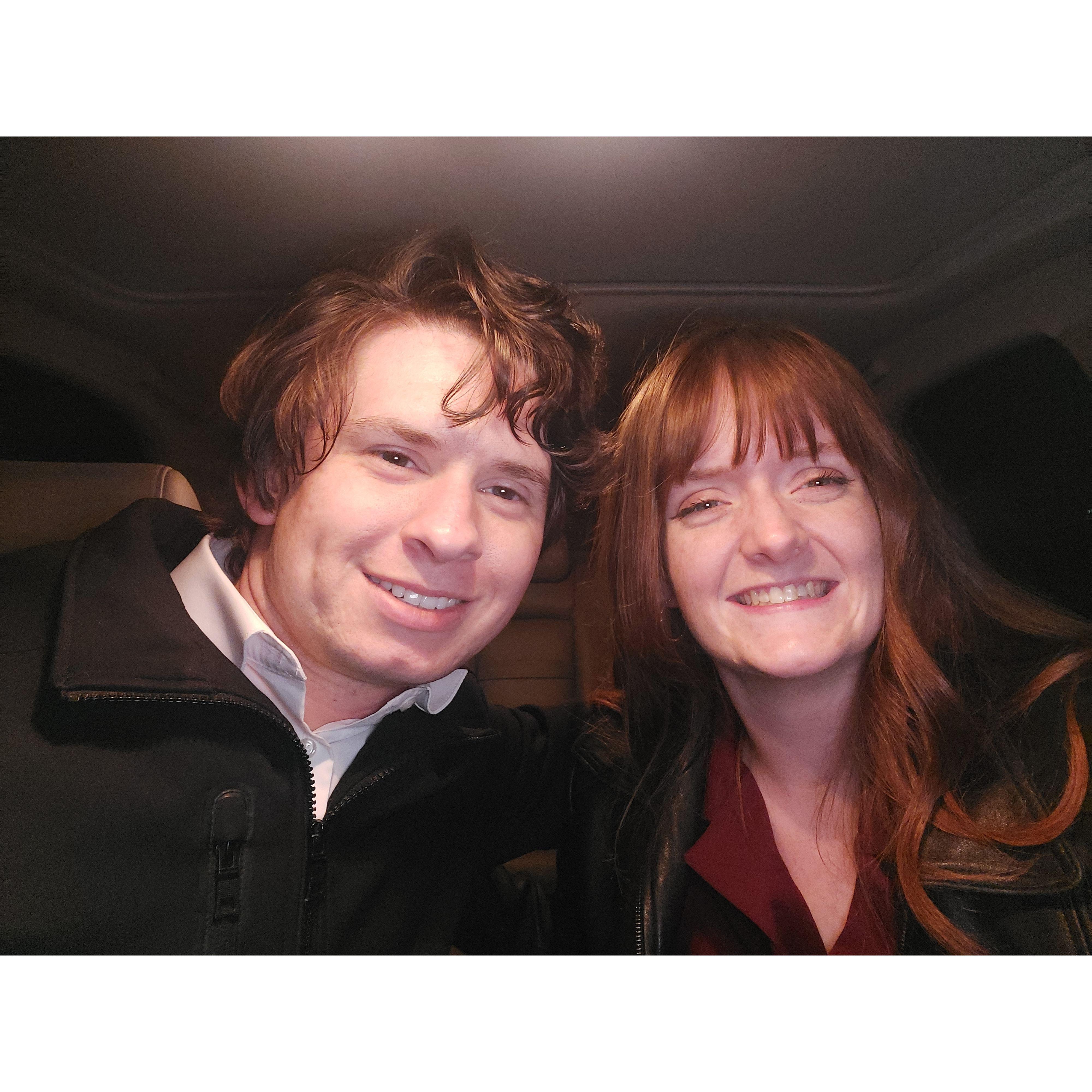 Our first picture together, Valentine's Day 2024.