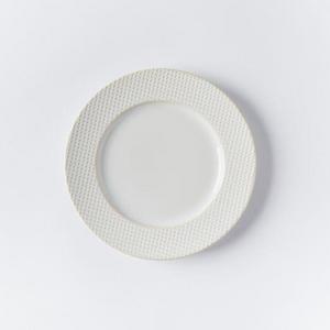 Textured Salad Plates (Set of 4) - White (Dots)