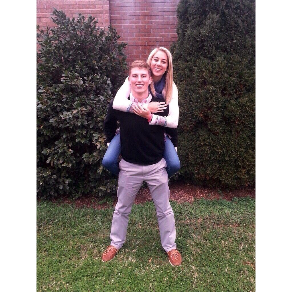 We made it in the yearbook's couples page
