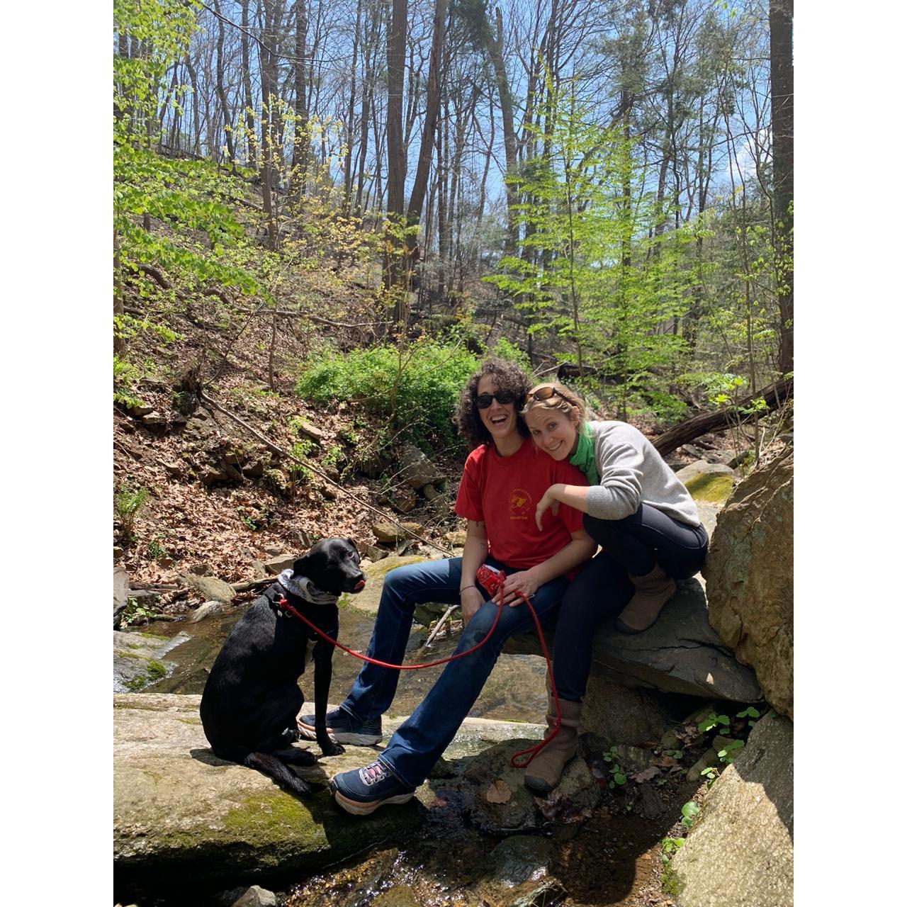 Sunday afternoon stroll with the whole family. Roommate of the year, Agos, snapped this pic.