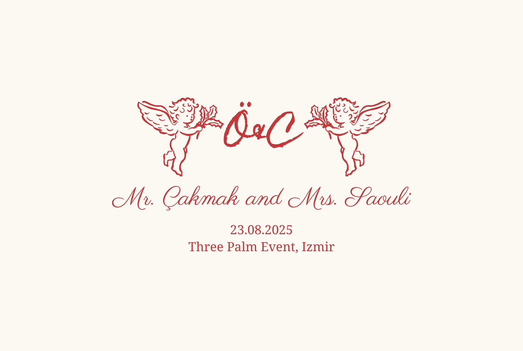 The Wedding Website of Chahinez Saouli and Ömer Çakmak