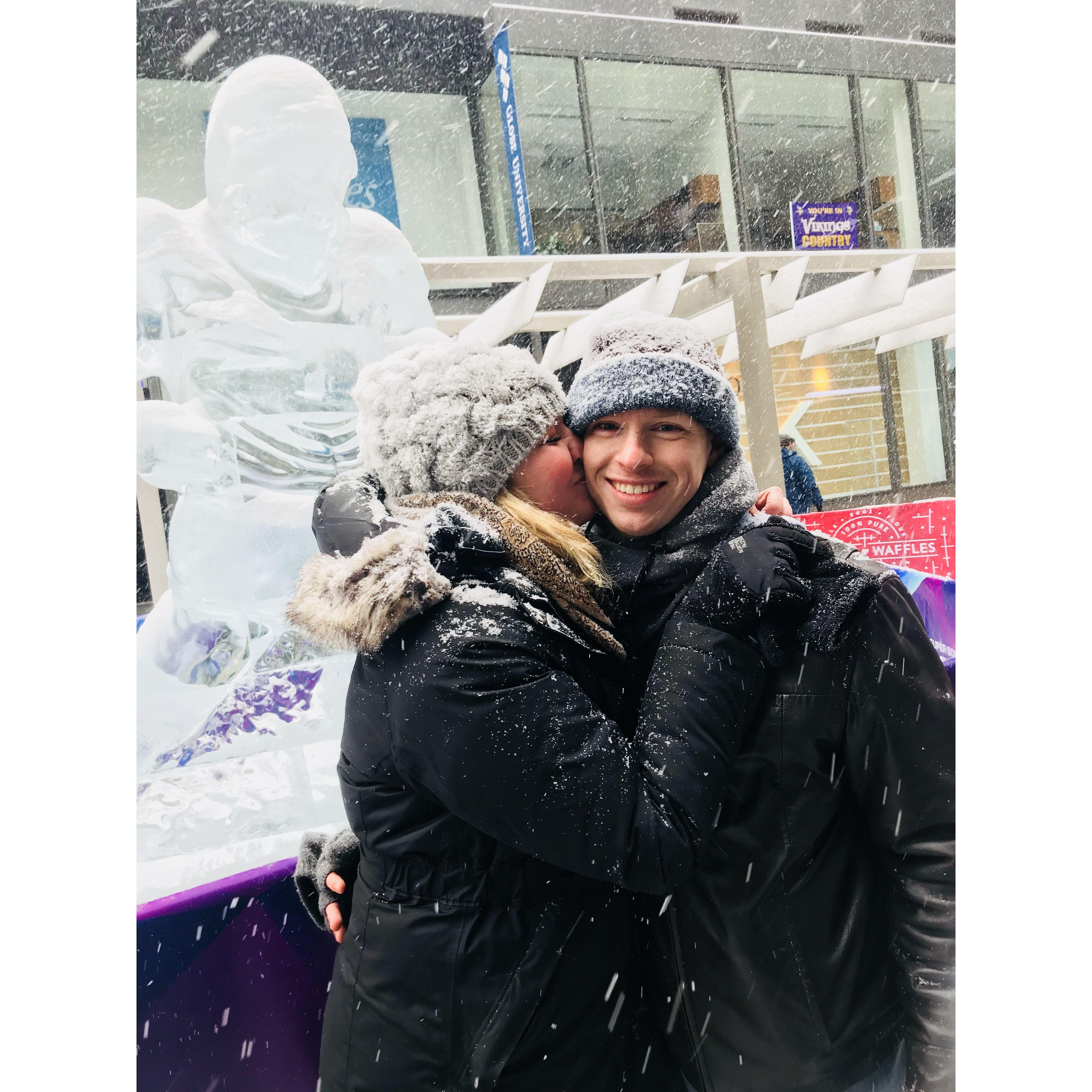 We went to the events downtown Minneapolis for the Super Bowl at US Bank Stadium!