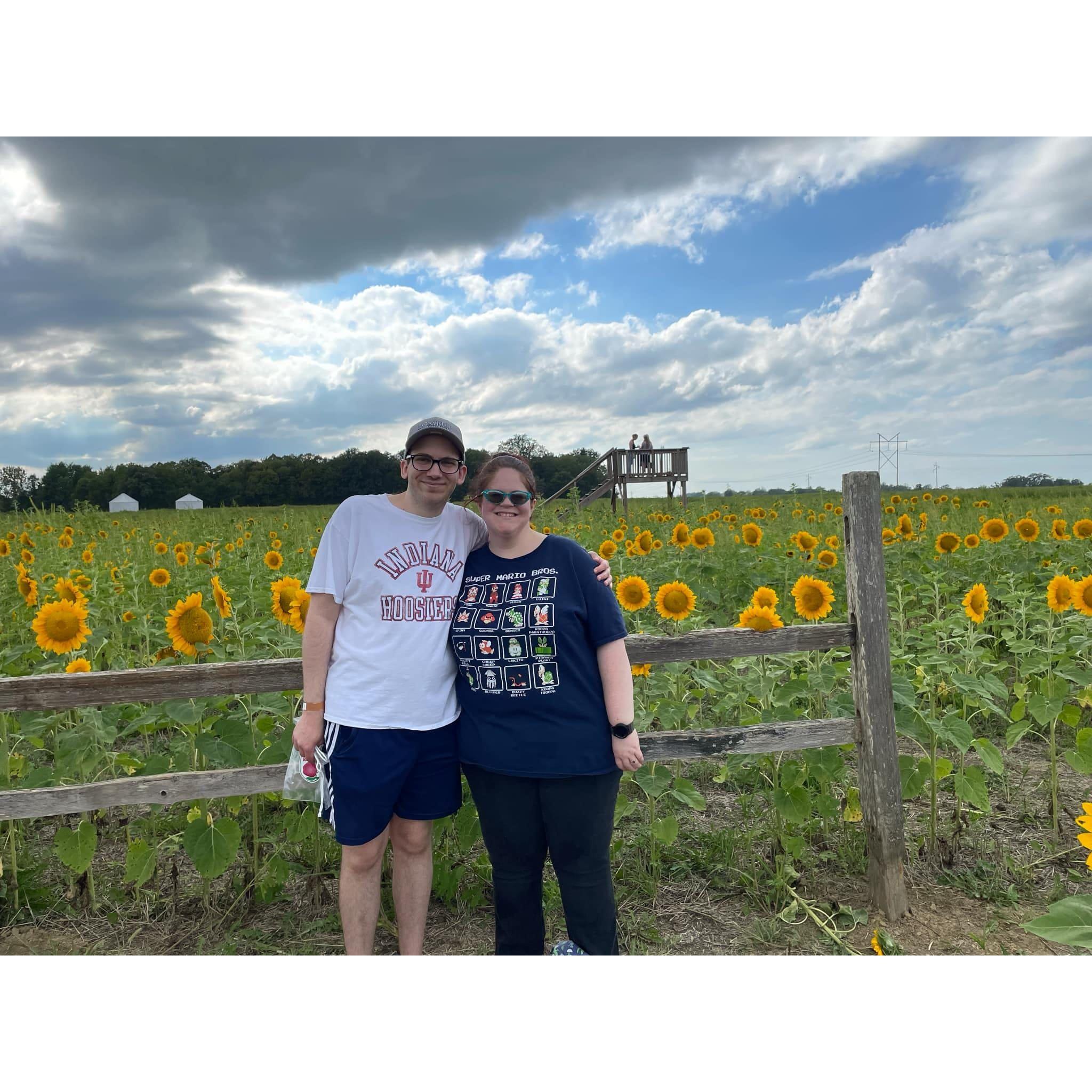 Us at Stuckey Farm's Sunflower Festival