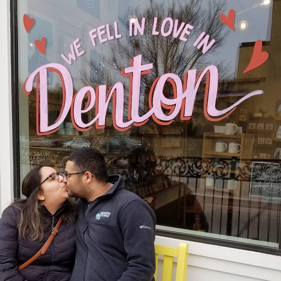 One day visiting Denton; This window says it all.