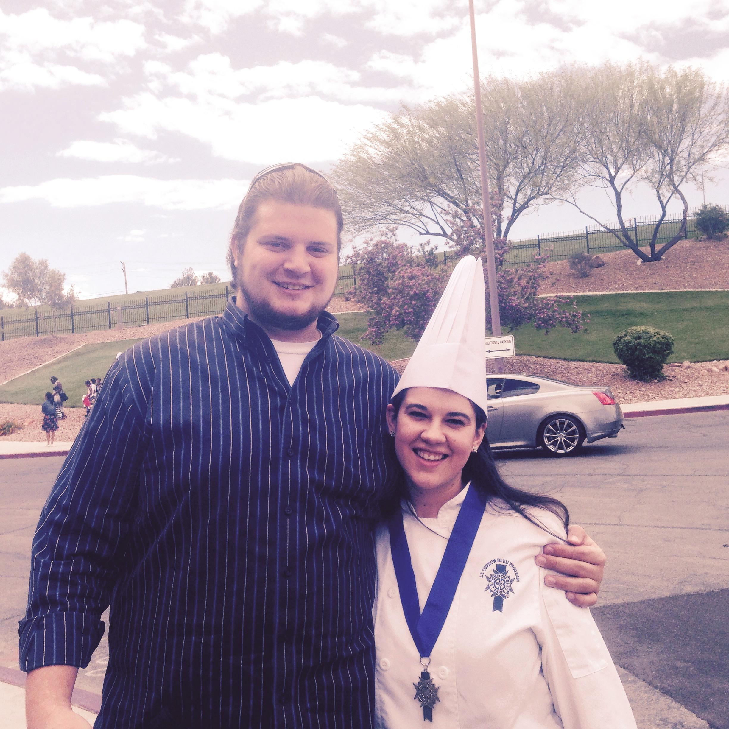 Amie Graduating Culinary School. May 2015