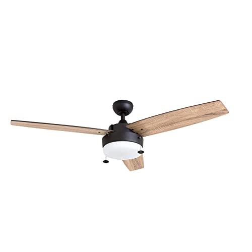 Prominence Home 51018 Statham Modern Farmhouse Ceiling Fan, 52", Espresso