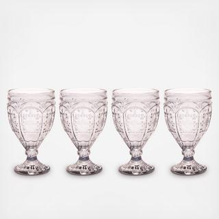 Trestle Water Goblet, Set of 4