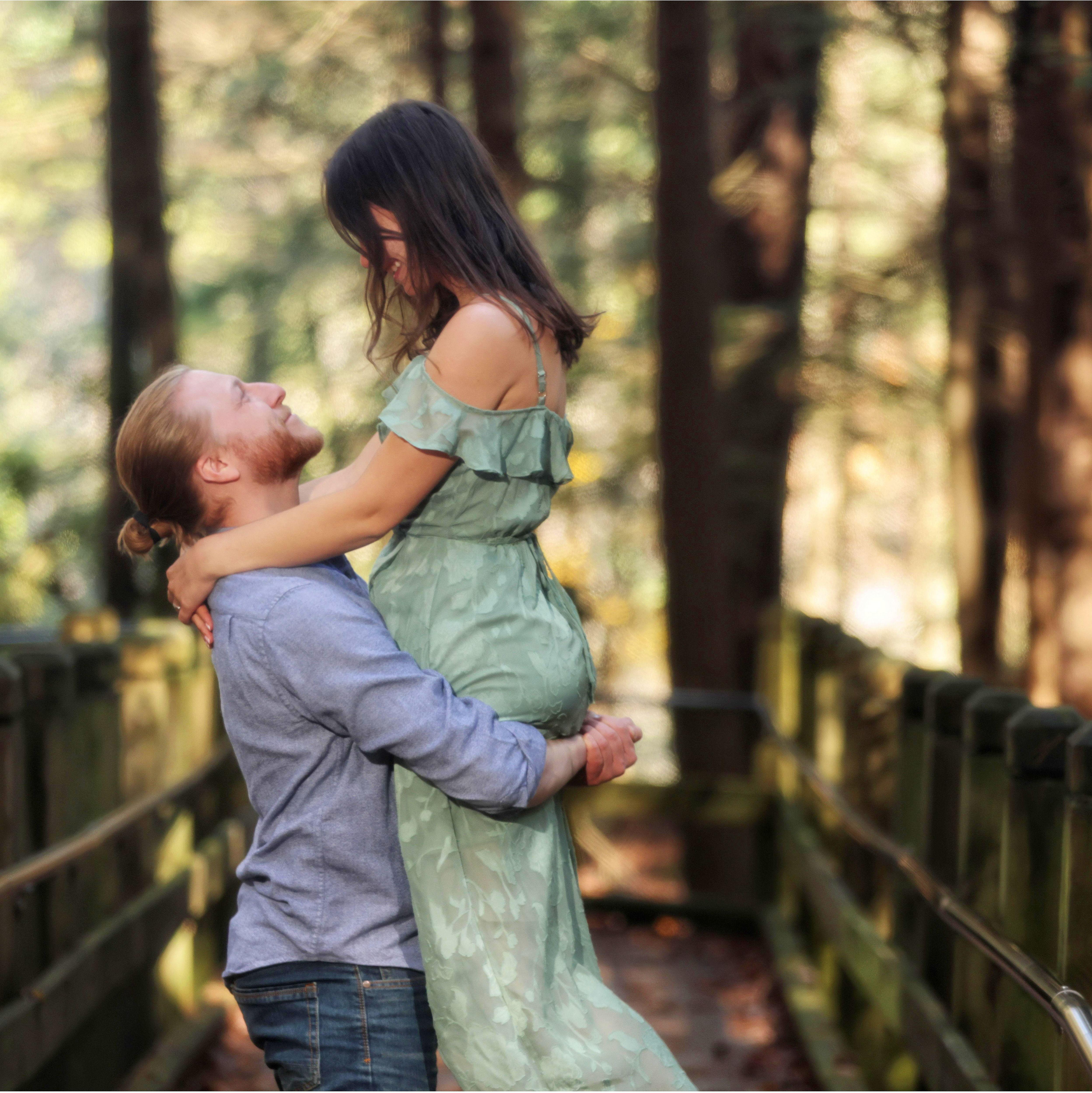 October 2023. Engagement Shoot at Swallow Falls State Park, Maryland.