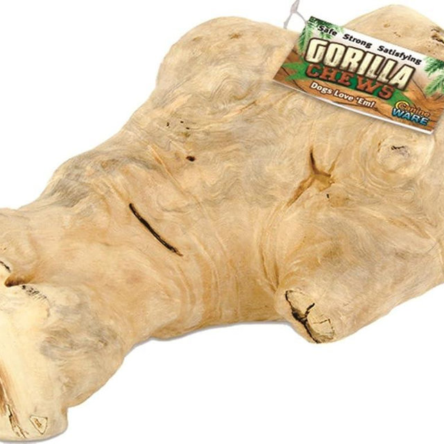 Ware Manufacturing Gorilla Chew, Large, Long Lasting Wood Chew for Dogs