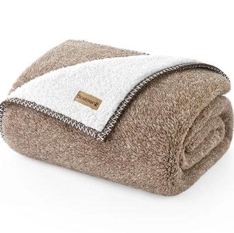 Bearpaw Reverton Throw Blanket, Taupe