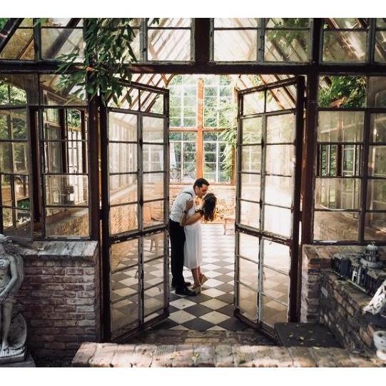 We were models for our photographer since she needed models for engagement photos. We took the opportunity to get some free engagement photos done in a beautiful place.