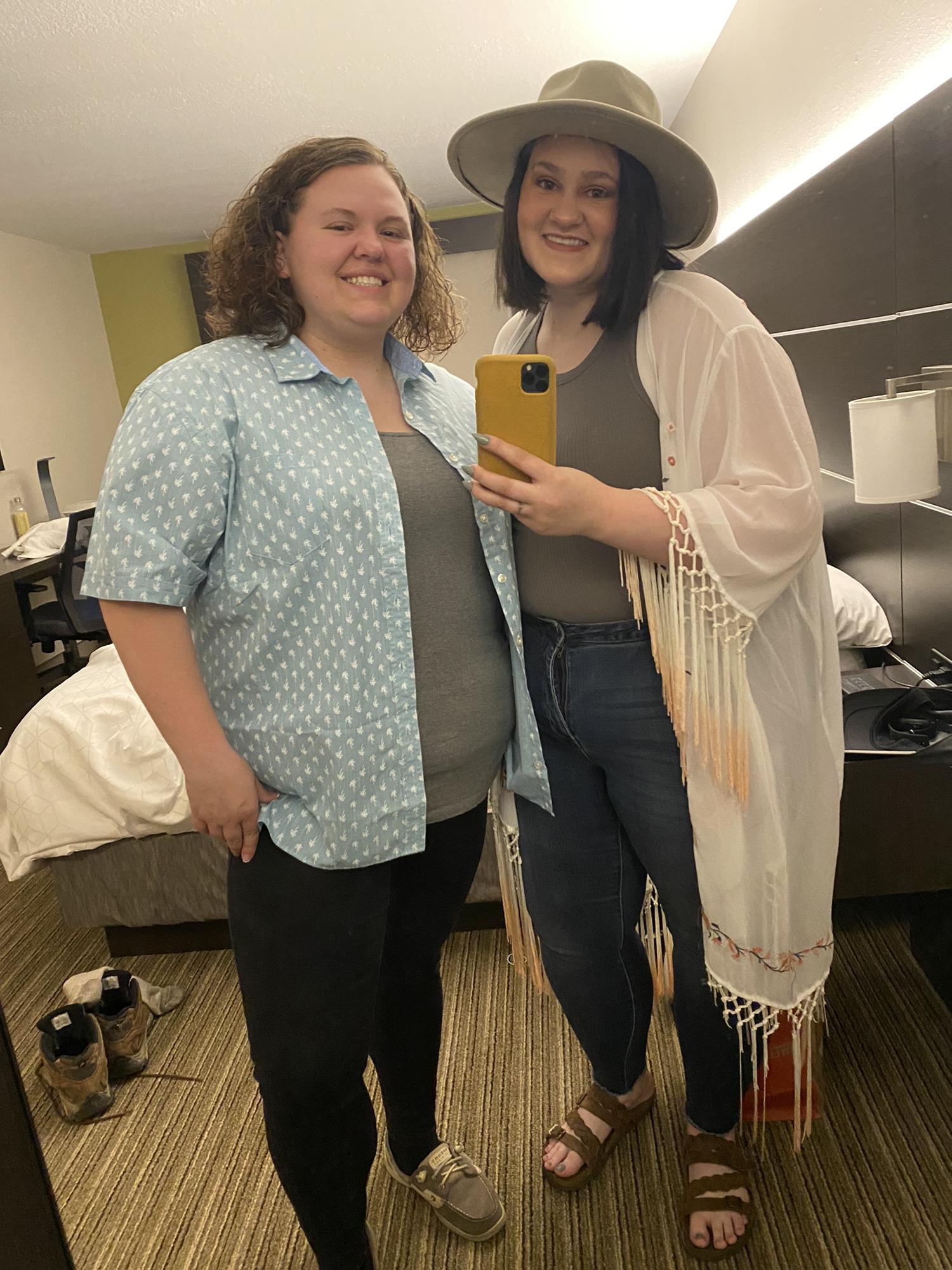 Going out the day we got engaged!