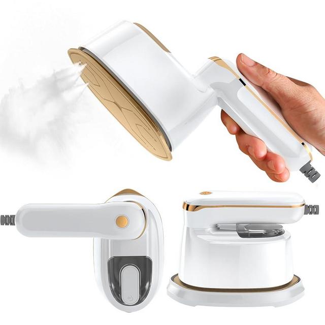 Liebssen Mini Steam Iron, 2-IN-1 Handheld Size Steamer,1100W & 15s Fast Heat Up, Portable Steamer Iron for Home & Gift, Travel