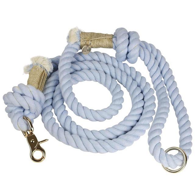 PUPPYSENTIALS Premium Dog Rope Leash, 5ft Soft & Durable Braided Cotton Rope Leash for Medium Dogs/Large Dogs, Lightweight Dog Leash with 360-Degree Snap Clip, Comes with a Handy Designer Gift Bag