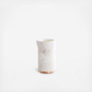 Mara Marble & Copper Creamer