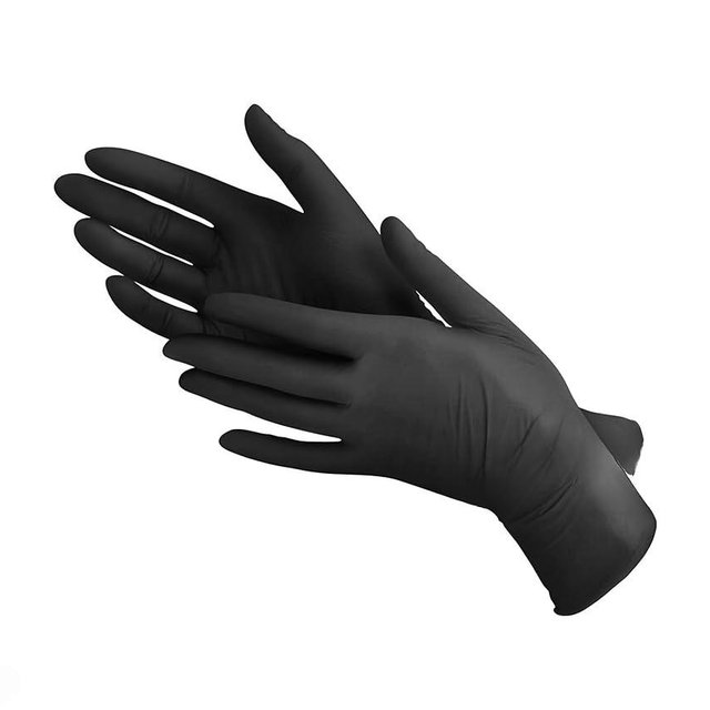Green Direct Disposable Black Nitrile Gloves, Cleaning - Powder & Latex Free - 100 Count Per Box
