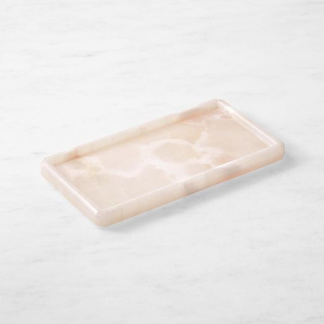 AERIN Pink Onyx Bath Accessories, Vanity Tray