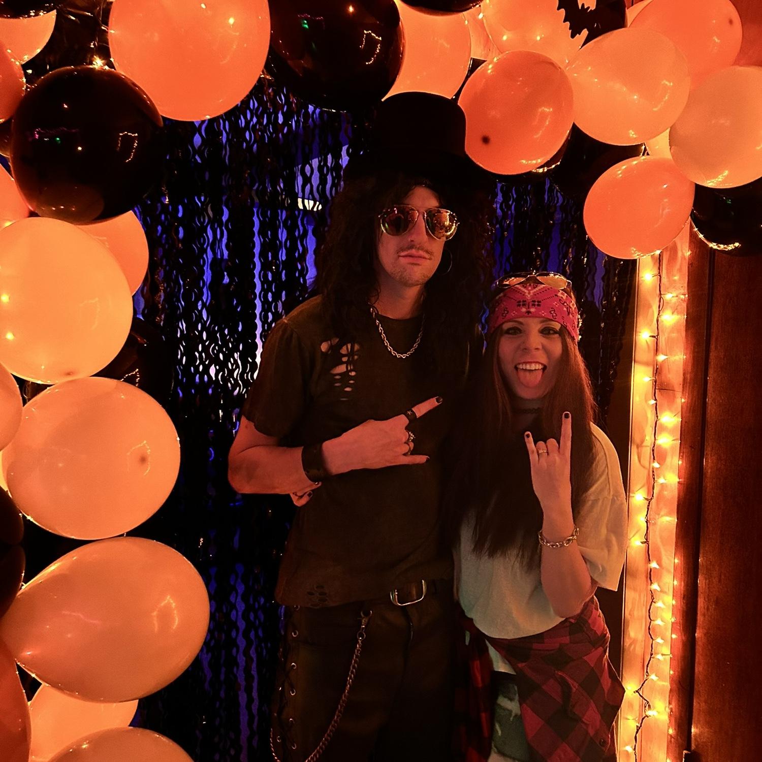 Slash and Axl for Halloween 2024.
