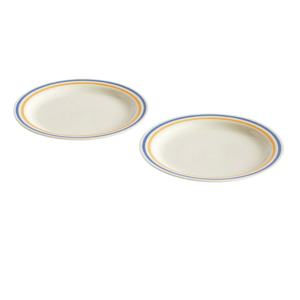 HAY Sobremesa Blue/Yellow Plates Set of 2