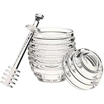 Home-X Acrylic Beehive Honey Jar with Server