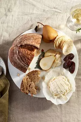Sparkly Christmas Tree Marble Cheese Board