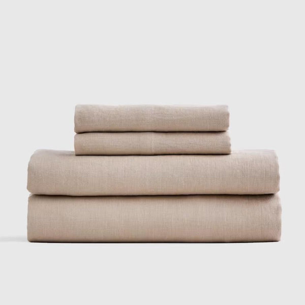 European Linen Sheet Set in Toffee - King