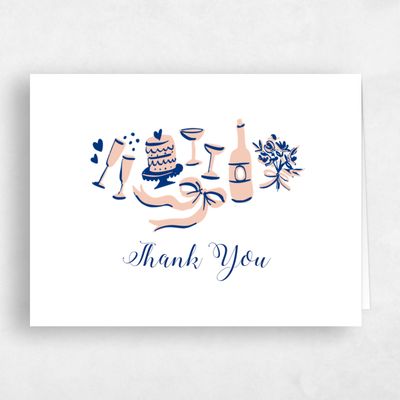 White Wedding Thank You - Remi Landscape