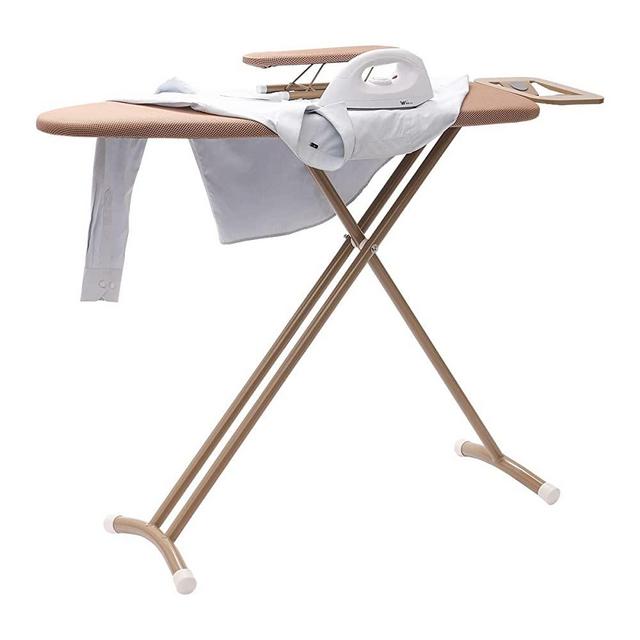 Foldable Ironing Board Extra Wide 44"*15", Luxury Heavy Duty Iron Board, Height Adjustable, Heat & Scorch Resistant Fabric, Luxurious Design with Patent Technology, 3 Premium Steel Legs, Upgrade