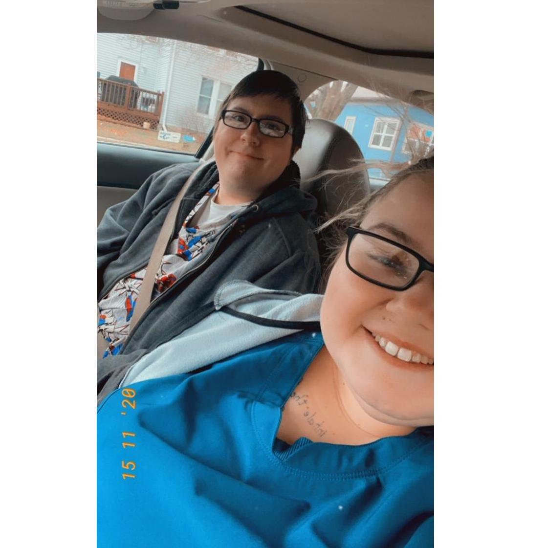 Our first day working together!