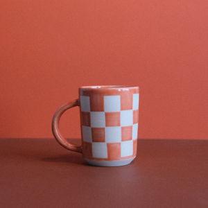 Checker Mug - Red