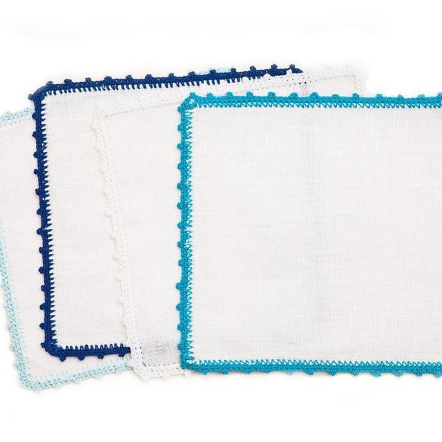 Something Blue Cocktail Napkins, Set of 4