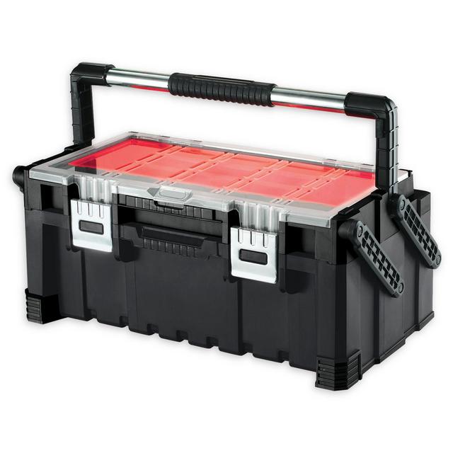Keter Cantilever Tool Box 22 in Black/Red