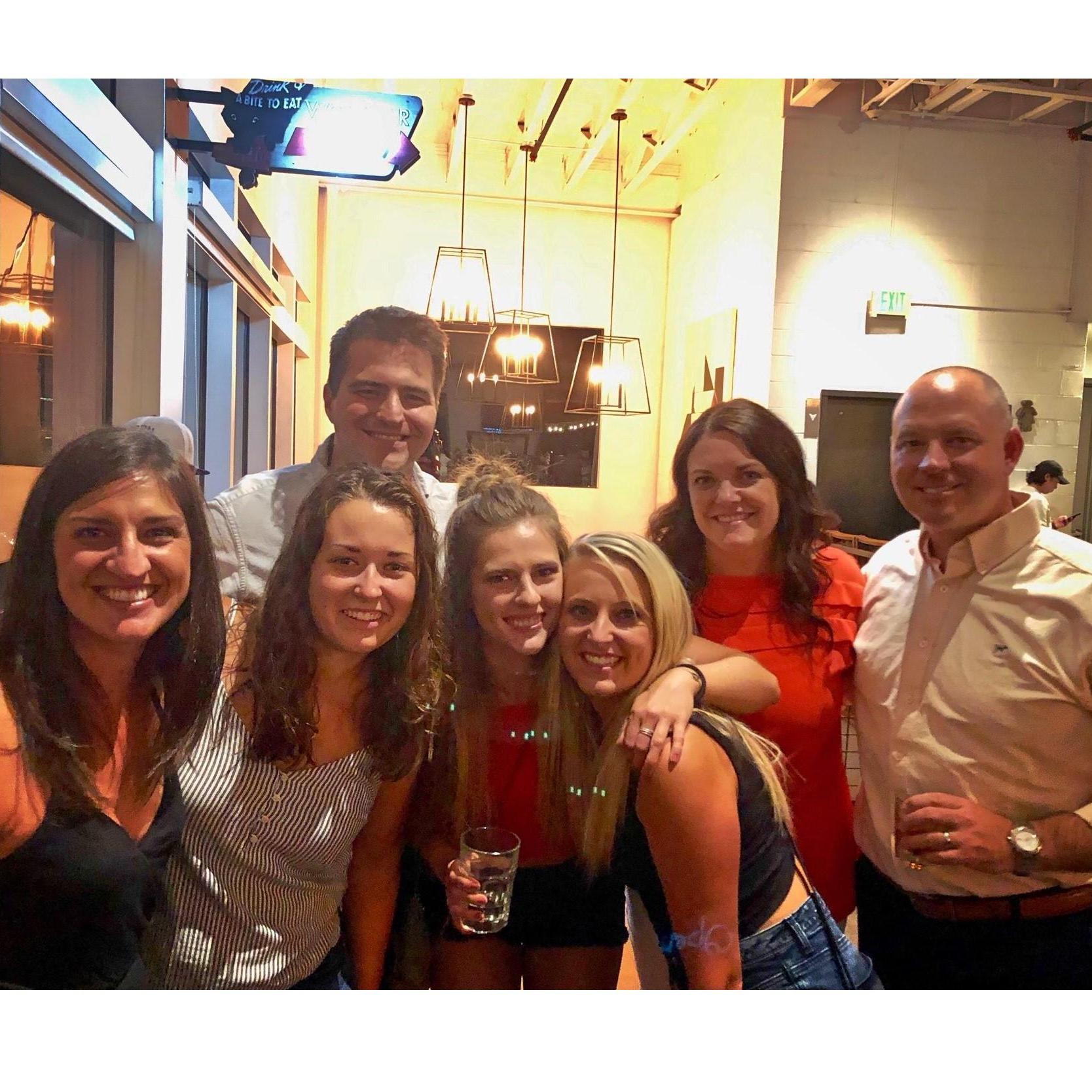 Out of town friends/family - Kirsti's friends Michelle & Bill, and her sister Kaylyn and two best friends