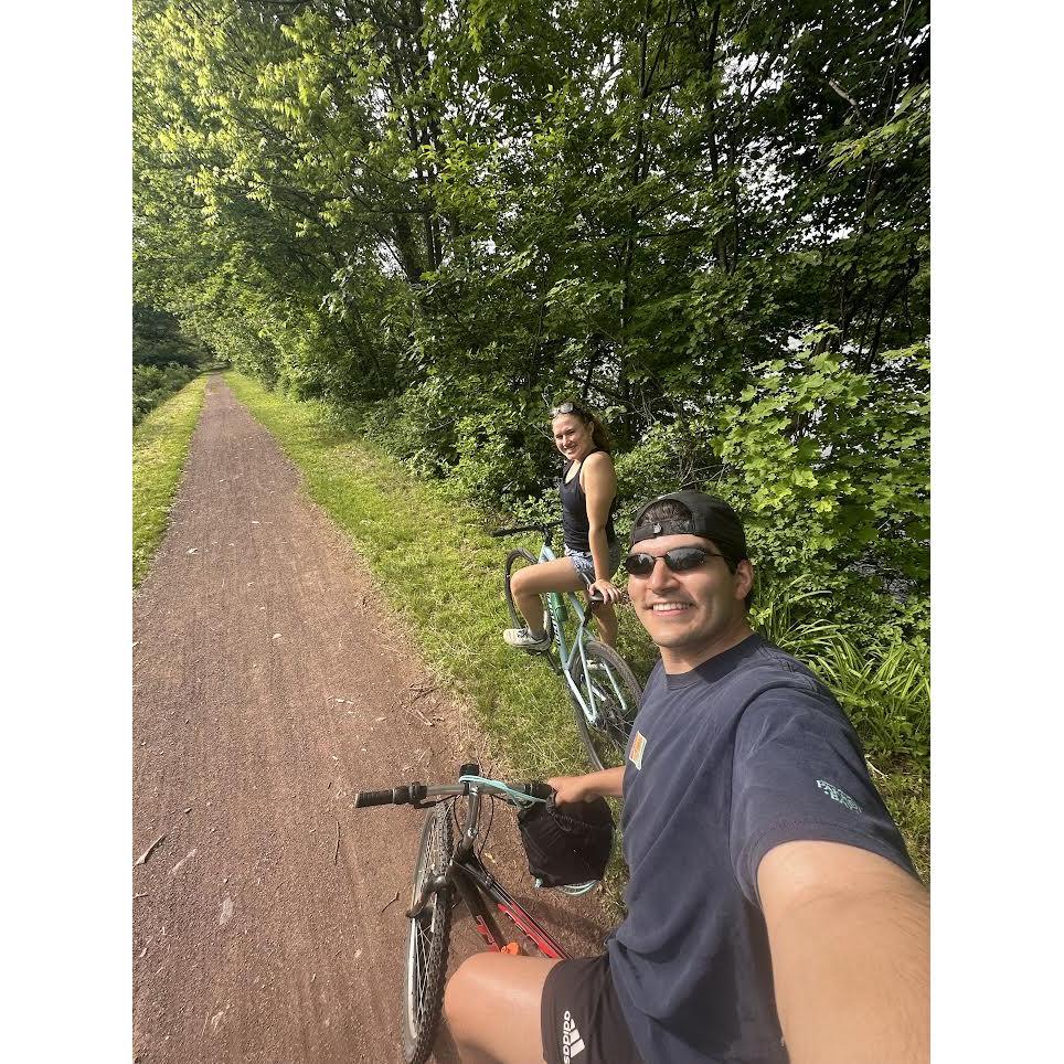 Our weekly bike ride on the Delaware Canal - New Hope, PA - June 2025